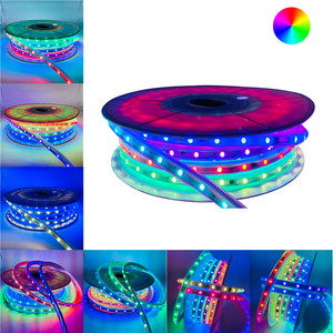 แถบไฟ LED RGB WS2811 24V 50เมตรม้วน DMX512ที่อยู่ได้ SMD5050 IP67 Ws2811ic กันน้ำ RGB - Product Image 1