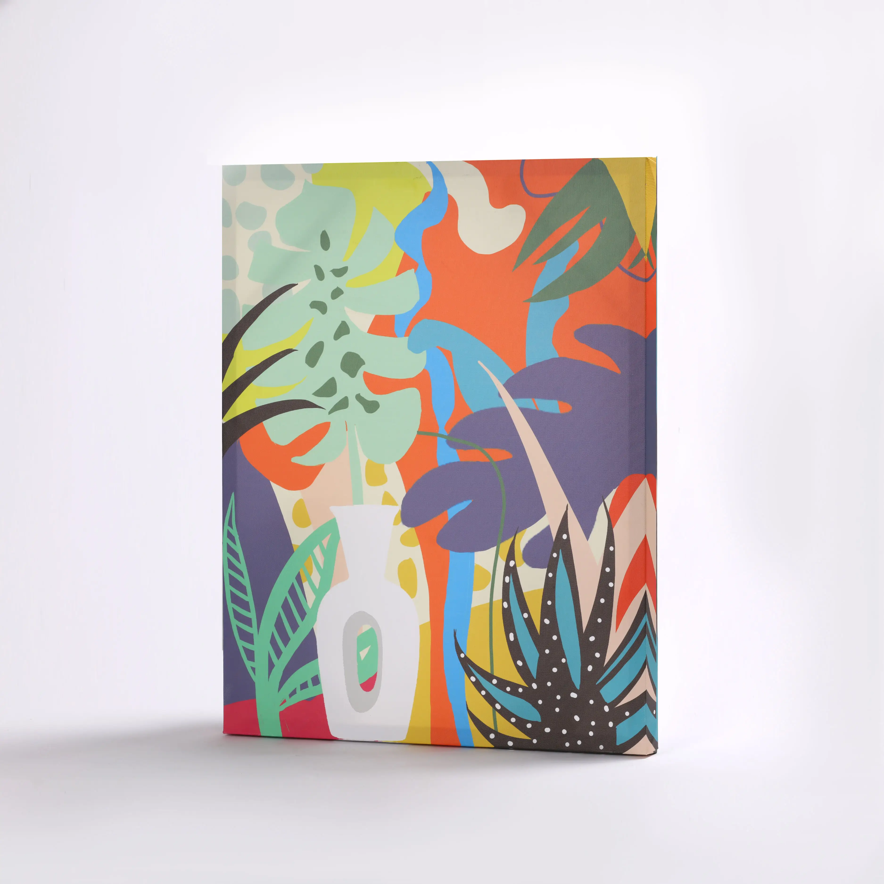 Popular Abstract Colorful Leaves Wall Art Canvas Printing Decorative Painting Print Poster