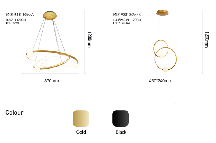 Zun Design ring round circle bamboo led chandelier flat pendant 3 light lamps modern  luxury light for dinning