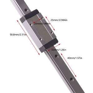 KGT CNC Parts Miniature <strong>Linear</strong> <strong>Rail</strong> <strong>Slide</strong> MGN15H 100-550mm <strong>Linear</strong> <strong>Guides</strong> for Cnc Laser Cutting Machine <strong>Linear</strong> <strong>Guide</strong> Parts - Product Image 4