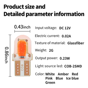 Mükemmel LED araba ve kamyon 12V24vLEDT10 genişlik göstergesi, plaka ışık, tavan ışık, enstrüman ışık - Product Image 6