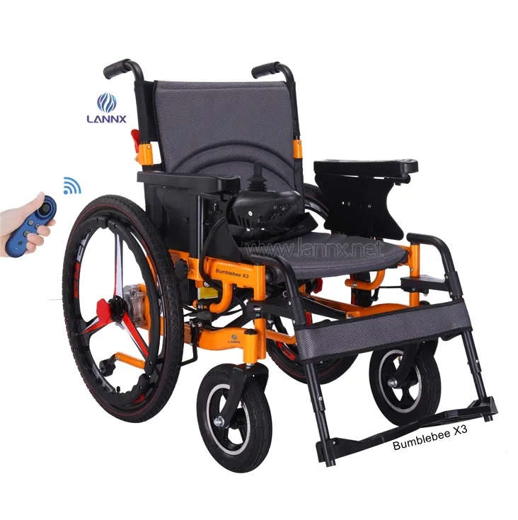 LANNX Bumblebee X3 sedia a rotelle per salire le scale in vendita sedia a rotelle elettrica pieghevole sedia a rotelle elettrica leggera