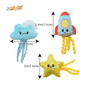 Famipet fabricante personalizado al por mayor nuevo diseño espacio serie lindo suave Katzenspielzeug gatito juguete mascota gato juguete con hierba gatera - Product Image 2