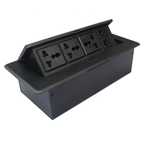 Pop Up Desktop Buchse mit 2 universal Ac und 2 Rj45 1dual usb ladegerät - Product Image 5