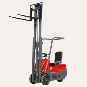 500kg1.5m折りたたみブームクレーントラックポータブルスタッカーリフトエレクターパレット折りたたみ式フォークリフト