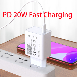 HECHOBO Usb c Pd Charger Europe Plug 18W 20w 25W Usb-c Power Adapter with CE Certification for Cargador iphone 12 <strong>apple</strong> - Product Image 6