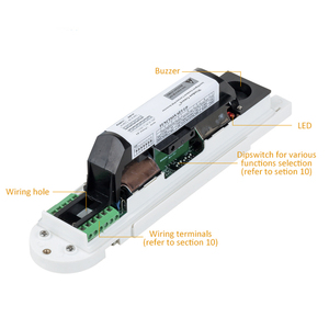 Alta Qualidade Com Fio <span class=keywords><strong>24M</strong></span> Faixa de Detecção Buzzer Alarme Embutido 70dB Som Ao Ar Livre Cortina Dupla <span class=keywords><strong>PIR</strong></span> <span class=keywords><strong>Sensor</strong></span> de Movimento Infravermelho Detector