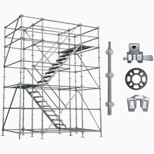Andamio de acero Ringlock/Cuplock Sistema de andamio de encofrado estándar Fábrica de China Andamio de etapas móviles modulares galvanizados - Product Image 4