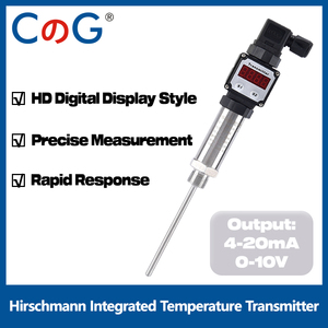 Transmisor de temperatura integrado con pantalla digital CG G1/2 4-20mA/0-10V Sensor de temperatura PT100 de resistencia térmica enchufable - Product Image 2