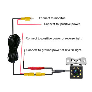 8 LED Car Rear View Camera <strong>4</strong> LED Car Reversing Backup Camera CMOS Image <strong>Sensor</strong> 12 LED <strong>Reverse</strong> Camera