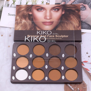 12 renk kontur toz çok fonksiyonlu bronzlaştırıcı paleti beyaz fosforlu burun gölge V yüz kaş toz göz farı 9004K - Product Image 2
