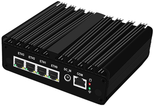 Fanless ב-n100 n4000 מיקרו חומת אש מיקרו מחשב שדרוג גרסה מיני מחשב 4x i226-V 2.5g מחשב מוצק proxmox psense opnsense opnense