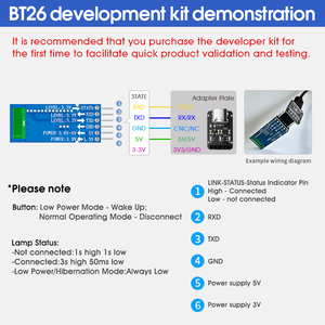 Compatible con el módulo Bluetooth central Multilink, con una distancia de transmisión de hasta 85m Módulo Bluetooth DA14585 Ble 5,0 - Product Image 5