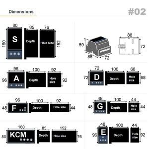 KCMA-91WARS Mehrfach ausgang Digitaler intelligenter PID-Temperatur regler mit Analoga usgang