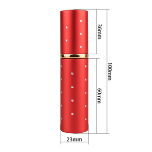 ขวดน้ำหอมแก้วหรูหรา 5 มล. พร้อมหัวฉีดอะลูมิเนียมและกล่องอะลูมิเนียมสำหรับเติมน้ำหอม - Product Image 2