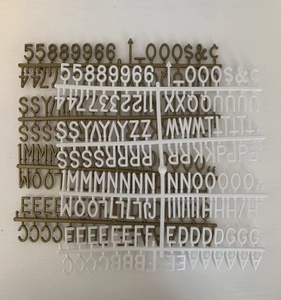 Available in Multiple Colors Plastic Letter Set for Changeable Felt Letter Boards. 0.75 Inch Letters, Set of 147 Characters - Product Image 6