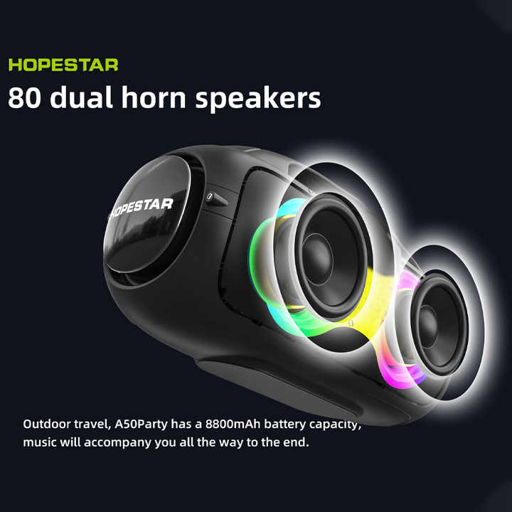 2022 altoparlanti Led colorati per esterni soundbar corno ad alta potenza altoparlante Rgb Subwoofer bluetooth portatile più rumoroso A50party