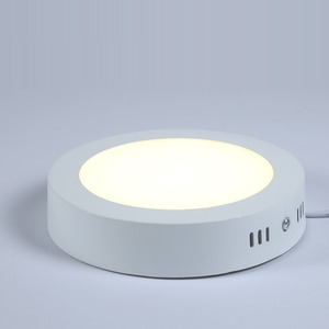 Iç mekan LED paneli ışık balkon koridor yüzey aşağı monte ışık Ultra ince basit yuvarlak kare Panel lamba