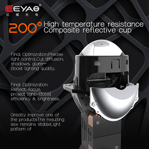 Eeyao Bi <strong>LED</strong> Projection Lens <strong>LED</strong> Car Headlights 12v <strong>LED</strong> Car Bulbs Motorcycle Accessories 60w High Power 3.0 Inch 60 - Product Image 2