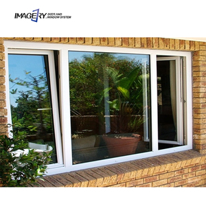 Diseño moderno, ventanas de aluminio de triple acristalamiento, giro inclinable, a prueba de viento, columpio abierto, cortina de acero inoxidable, red, apertura Horizontal - Product Image 6