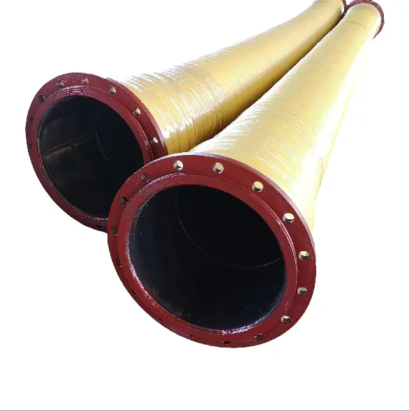 304 thép không gỉ mặt bích ống cao su NẠO VÉT kỹ thuật đường kính lớn ống cao su