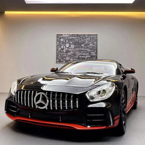 סגסוגת amg רכב מודל 1:24 daben tr עם מכונת ספריי צעצוע רכב אקוסטי דגם אביזרי אוסף סימולציה מכונית ספורט סימולציה מכונית ספורט