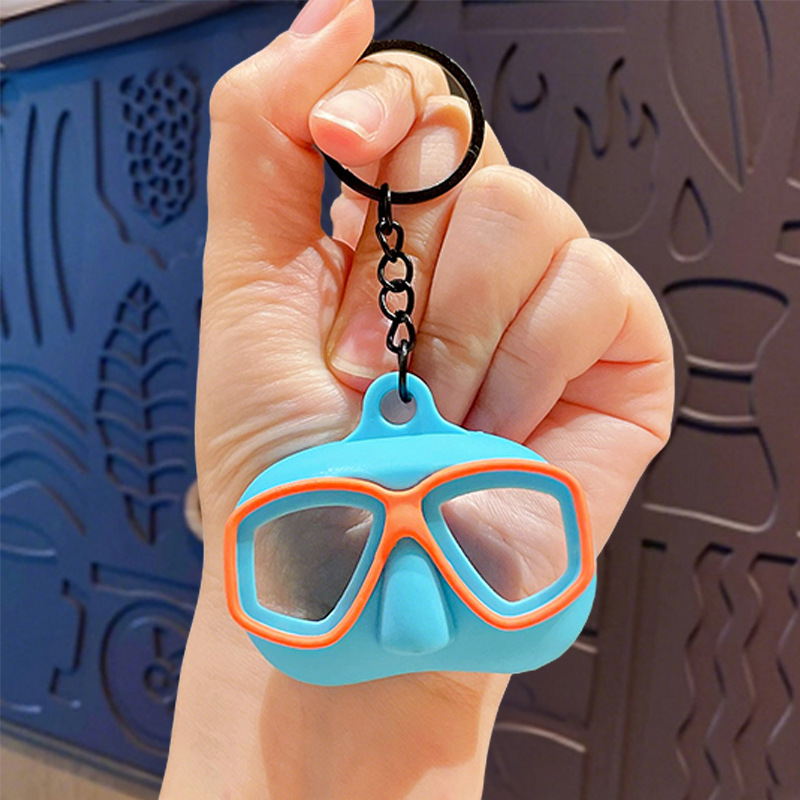 Summer Diving Kit Accessory - Sea Salt Blue Orange Goggles