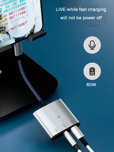 3 in 1 type-c至2 usb-c 1 aux端口适配器type-c音频适配器转换器 - Product Image 4
