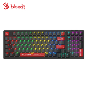 <strong>A4Tech</strong> Bloody WS98 RGB BLMS Mechanical Wireless 2.4G Bluetooth Wired Dual Mode <strong>Keyboard</strong> Hot-Swappable 4M Onboard 1000Hz Report Rate - Product Image 1
