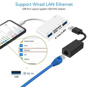 <strong>5</strong> in 1 Type-c to OTG <strong>SD</strong> TF Card Reader <strong>Adapter</strong> Phone Camera Charging Transmission USB Hubs for <strong>iPhone</strong> iPad Macbook Laptop Tablet - Product Image 6