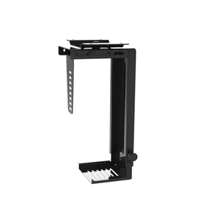 Office Home Under Desk Mount Altura e Largura Ajustáveis <span class=keywords><strong>Computer</strong></span> Tower Fácil Montagem CPU Mount Bracket Cart Tower Holder