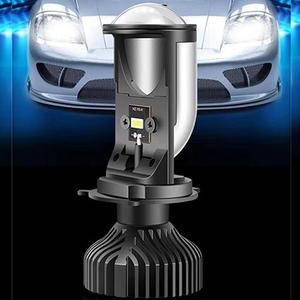 Left Hand Drive 70W 5500K <strong>LED</strong> H4 Headlamp Retrofit High Low Light H4 9003 <strong>LED</strong> Mini Bi-<strong>LED</strong> Projector Headlight Len for Motorcycle - Product Image 5