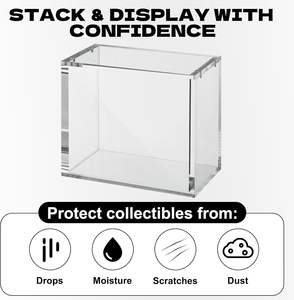 <span class=keywords><strong>Custom</strong></span> Fit Excepcional Claridade Booster Acrílico Caso Side Open Lid Secure Hold para PKMN Collectibles - Product Image 4