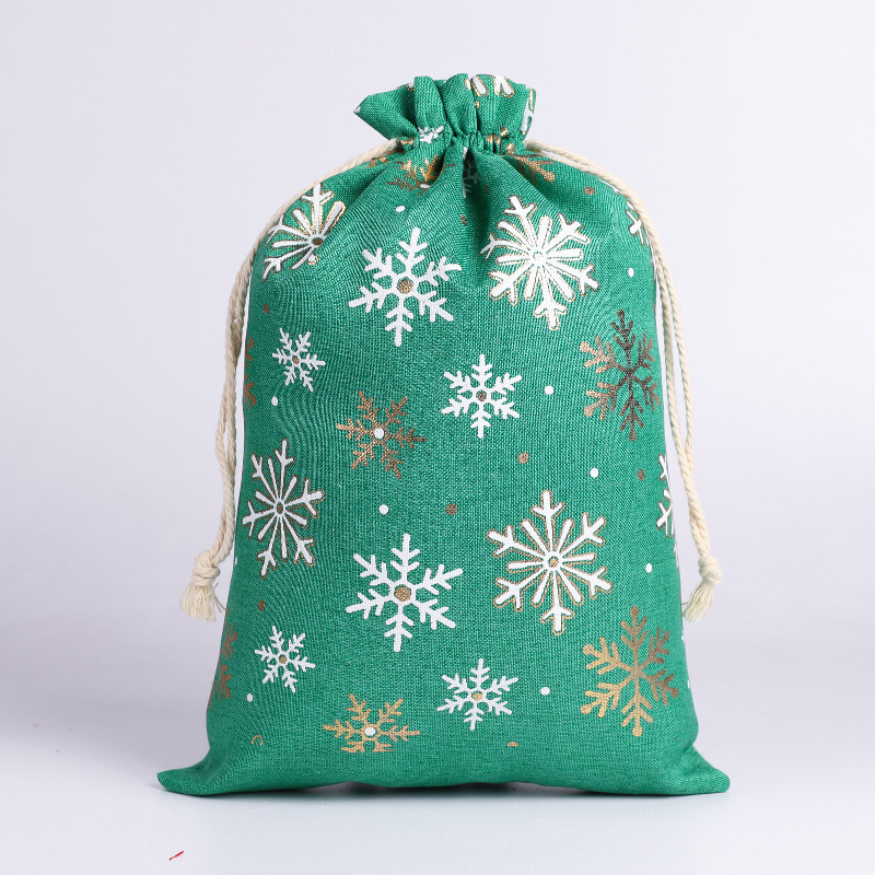 Grands flocons de neige de Noël verts