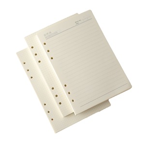 A4a5 a6笔记本方格纸内页6孔空白书9孔康奈尔水平线纸活页更换 - Product Image 1