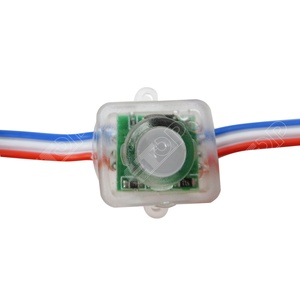 WS2811 <strong>LED</strong> <strong>Pixel</strong> String Lights 12V Black Wire 12mm Bullet RGB Addressable Dream <strong>Color</strong> Round <strong>Pixels</strong> <strong>for</strong> Landscape App <strong>Controlled</strong> - Product Image 3