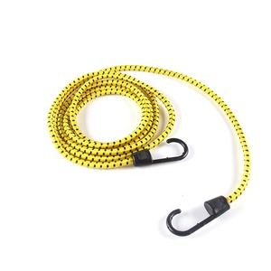 Factory Custom Black <strong>Elastic</strong> Bungee <strong>Cord</strong> <strong>with</strong> White Reflective Jump Point Shock <strong>Cord</strong> Diameter Enhancement - Product Image 2