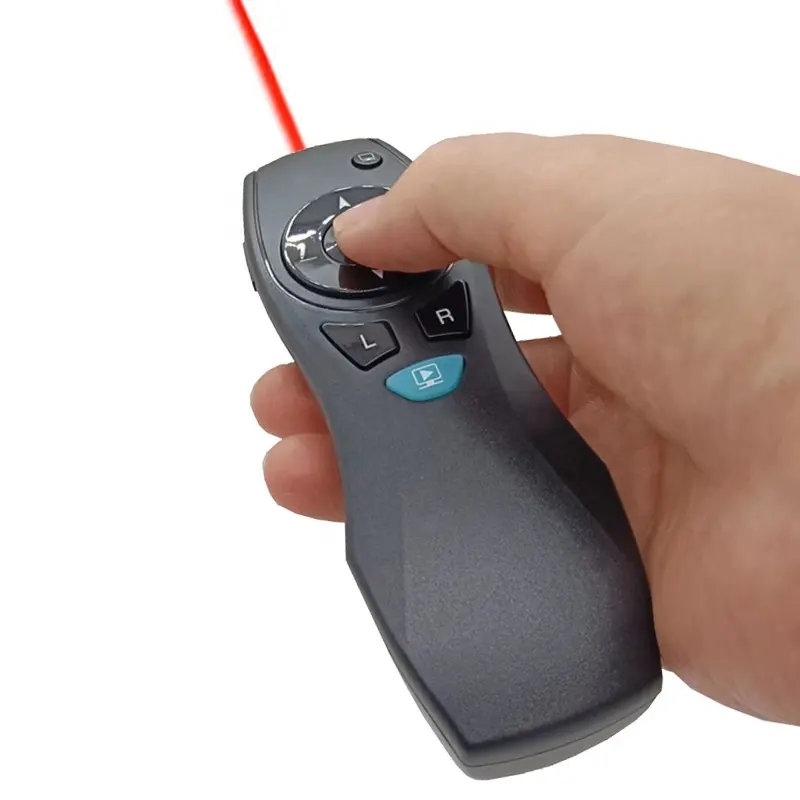 Беспроводная воздушная мышь Презентация презентаций с красной лазерной указкой Puntatore лазерная USB-точка питания Презентация страница пульта дистанционного управления