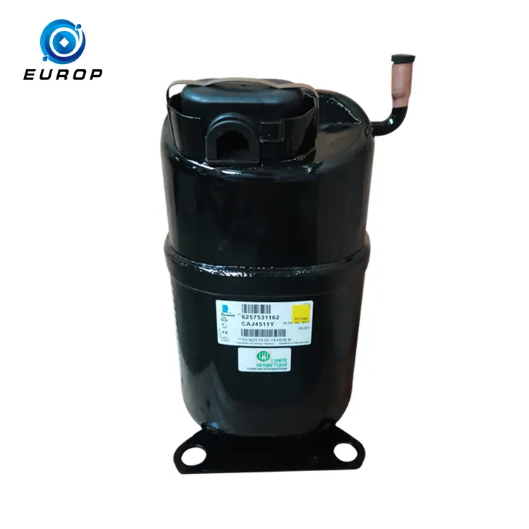 1hp ตู้เย็นคอมเพรสเซอร์ Tecumseh CAJ4511Y มินิคอมเพรสเซอร์สำหรับเครื่องทำความเย็น