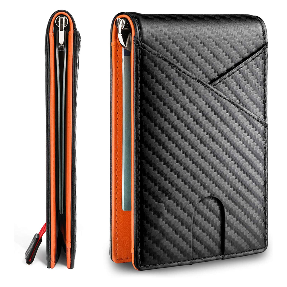 Fibre de carbone noire + Orange