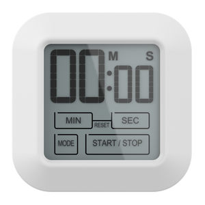 Mini White Digital Kitchen <strong>Timer</strong> Square Cooking <strong>Timer</strong> with 99min 59s Count Down Function Battery Operated for Daily Use - Product Image 2
