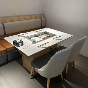 Ce认证火锅旋转餐桌无烟烧烤和兴伦多火锅桌 - Product Image 1