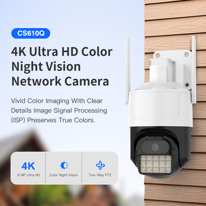 กล้องรักษาความปลอดภัยอัจฉริยะระบบเสียงไร้สาย4MP 5/2.4GHz สัญญาณเตือนสีแดงสีน้ำเงินการจัดเก็บข้อมูลการ์ด Micro SD การเชื่อมต่อ NVR - Product Image 2