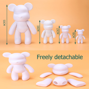 Tiktok Hot Sale Fluid <strong>Bear</strong> DIY Fluid Violent <strong>Bear</strong> Set for Kids Handmade Activity With Full Colors Acrylic Painting