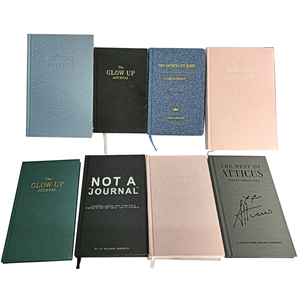 Vải lanh tùy chỉnh máy tính xách tay Tạp Chí kế hoạch chương trình nghị sự Nhật Ký notepad với đóng sách cao cấp & in cá nhân - Product Image 2