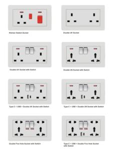 OEM ODM Enchufes de pared Enchufes Interruptor eléctrico de fábrica Luz Multi-enchufe Carga rápida 2 salidas USB Cobre Conectividad WiFi - Product Image 4