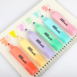 Gxin-Juego de rotuladores fluorescentes a base de agua, rotuladores personalizados de color pastel, punta de cincel, 6 uds. - Product Image 5