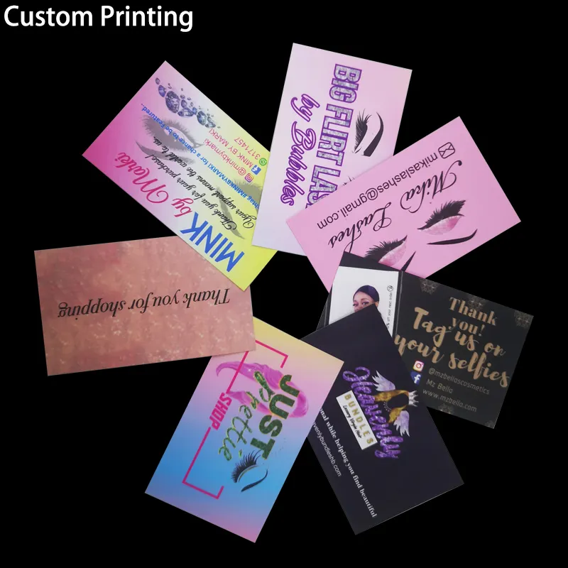 Custom Printing Handmade Thank You Cards Thanks for your Purchase Discount Code Business Card Paper Hang Tag Name Logo Wed Card