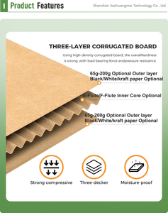 Tùy chỉnh tùy chỉnh logo in tông gấp Kraft <span class=keywords><strong>Mail</strong></span> Bưu phẩm giao hàng vận chuyển máy bay gói bao bì hộp giấy - Product Image 2