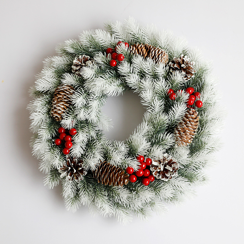 Pinecone Wreath (White)